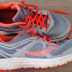 Saucony Women's Shoes in Gray and Orange